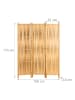 relaxdays Paravent in Natur - (B)126 x (H)170 cm