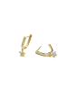 Luxenter Ohrringe Sasai mit 18 Karat Goldfinish – SASAI