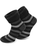 Polar Husky 1 Paar Wintersocken Extrem Hot in Schwarz gestreift