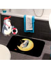 Mr. & Mrs. Panda Badematte Pinguin Mond ohne Spruch in Schwarz