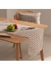GAMUSI 6er-Set Servietten "Vichy" in Taupe