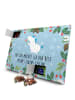 Mr. & Mrs. Panda Advents-Teekalender Einhorn Blume mit Spruch in Eisblau