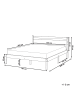Beliani Doppelbett MERCURER in Braun - (W) 167 x (H) 80 x (L) 208 cm