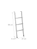 relaxdays Trampolin Leiter in Silber - 96 cm