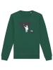 wat? Apparel Sweatshirt Painting space in Bottle Green