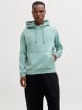 Jack & Jones Kapuzenpullover in Mineral Blue