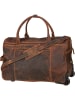 Greenburry Reisetasche mit Rollen Vintage Traveller 1736 in Sattelbraun