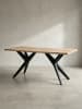 KADIMA DESIGN Esszimmertisch 160x80x76 cm Massivholz Metall Esstisch