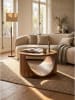 KADIMA DESIGN Couchtisch Massivholz, handgefertigt, fertig montiert, Modern