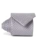 Andrew James Seidenkrawatte in silber - 0002
