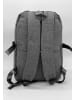EGOMAXX Basic Backpack Stoff Rucksack Uni Daypack Nadelstreifen Design in Grau-2