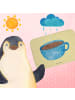 Mr. & Mrs. Panda Badteppich Kaffee Tasse ohne Spruch in Gelb Pastell