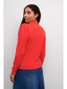 Kaffe Langarm-Bluse KArobin Slim fit in Fiery Red CC.