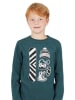 Band of Rascals Longsleeve " Snowboard " in racing-green