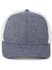 styleBREAKER Snapback Cap in Jeansblau meliert / Weiß