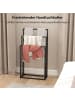 HOMCOM Handtuchhalter-45L x 21,5B x 85H cm-Schwarz
