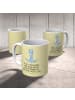 Mr. & Mrs. Panda Kindertasse Anker Blau mit Spruch in Gelb Pastell