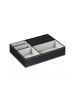 relaxdays Schmucktablett in Schwarz - (B)25,5 x (H)5 x (T)18,5 cm