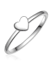 Trilani Ring Herz aus Sterling Silber in silber
