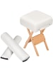 tectake Sitzhocker mit 2 Lagerungsrollen