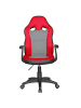 KADIMA DESIGN Kinderdrehstuhl FAST, ergonomisch, höhenverstellbar, Mesh- und Kunstlederbezug in Rot