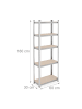 relaxdays 2 x Schwerlastregal in Silber - (B)60 x (H)180 x (T)30 cm