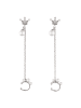 gaya Women Earrings in Silver White