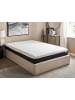 Beliani Matratze TREASURE in Weiß/Schwarz - (W) 140 x (H) 25 x (L) 200 cm