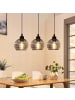 ZMH Pendelleuchte 3-flammige E27 in Schwarz Metall Esszimmerlampe