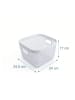 relaxdays Aufbewahrungskorb in Weiß - (B)24 x (H)17 x (T)24,5 cm