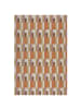 KADIMA DESIGN Teppich Kurzflor Kachel Muster, Geometrisch, Wohnzimmer in Orange-Natur