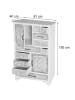 MCW Apotheker Kommode J48 Shabby-Look Vintage, Weiß-braun