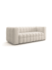 CALICOSY Sofa CHIARA in Beige - (W)220  x (H)80  x (L)100 cm