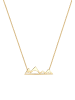 Elli Halskette 925 Sterling Silber Berge in Gold