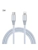 Platyne USB-C-auf-Lightning-Kabel 1 Meter in Silber