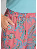 GOLDNER Leichte Sommerhose mit Paisley-Print in koralle / gemustert