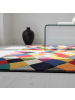 KADIMA DESIGN Kurzflor-Teppich Pflegeleicht MEON Geometrisch Strapazierfähig