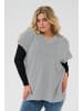 KAFFE curve Poncho KCrosa Loose fit in Grey Melange