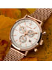 Gigandet Quarzuhr Chronograph "CLASSICO" in Rosegold/Silber