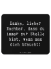Mr. & Mrs. Panda Maus Pad Spruch Danke Nachbar mit Spruch in Schwarz
