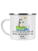 Mr. & Mrs. Panda Becher Emaille Mutig zu sich selbst stehen mit ... in Weiß