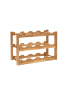 relaxdays Weinregal in Natur - (B)42,5 x (H)28 x (T)21 cm