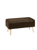 relaxdays Sitzbank in Braun - (B)80 x (H)41 x (T)40 cm