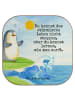 Mr. & Mrs. Panda Kaffeeuntersetzer Pinguin Surfer Design mit Spruch in Weiß
