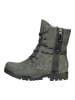 rieker Stiefelette in Grau/Schwarz