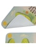 Mr. & Mrs. Panda Badematte Avocado Pärchen Design mit Spruch in Weiß