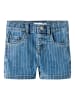 name it Nmfsalli Slim Fit Jeansshorts Allover-Print in denim blue