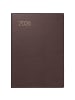 BRUNNEN Taschenkalender 713 7,2x10,2cm 1 Woche/2 Seiten Leder bordeaux 2026