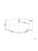 Beliani Sofaelement ARDAL in Beige/Schwarz - (W) 120 x (H) 68 x (L) 120 cm linksseitig