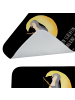 Mr. & Mrs. Panda Duschvorleger Pinguin Mond mit Spruch in Schwarz